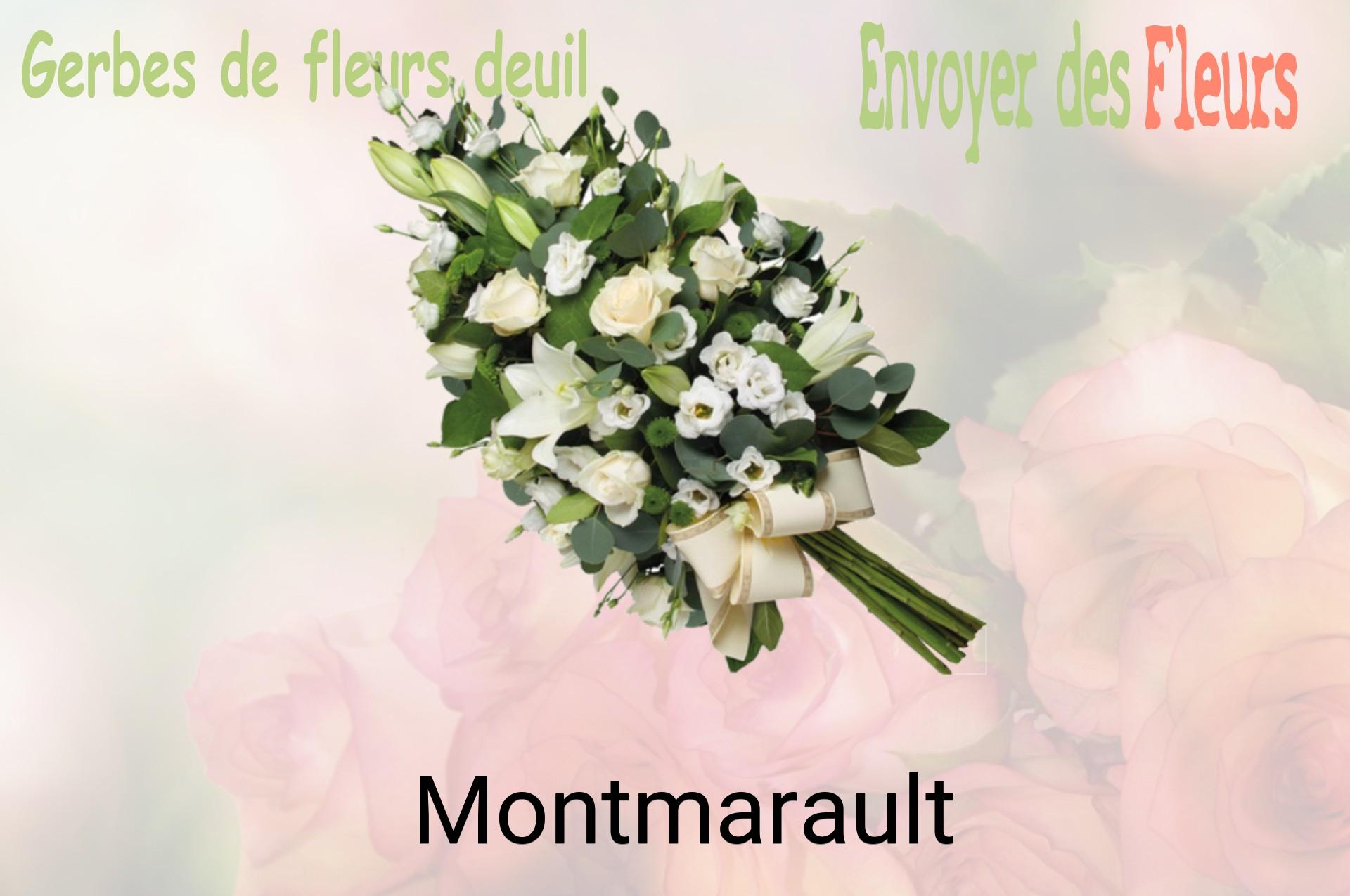 Gerbe de fleurs de deuil livrée à Montmarault